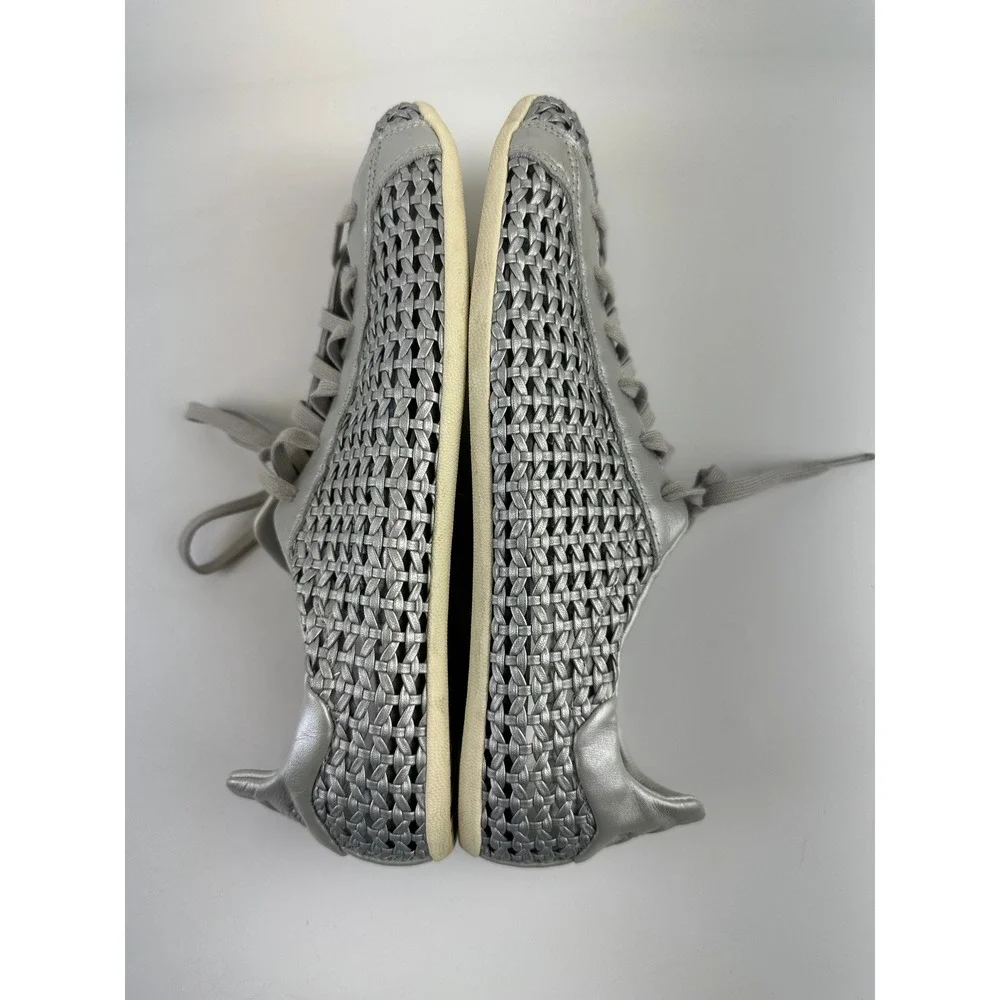 Adidas Originals Stan Smith Lo Pro Shoes Sneaker Woven Silver Metallic Womens 10